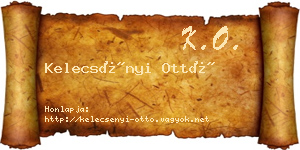 Kelecsényi Ottó névjegykártya